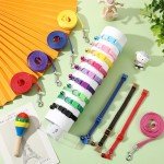 48-Piece Adjustable Dog Collar and Leash Set