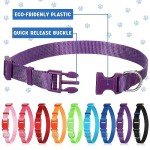 Colorful Adjustable Dog Collars – 18 Pack Set