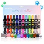 Soft Nylon Puppy Collars with ID Tags and Charts