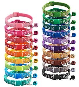 Adjustable Puppy ID Collars with Bells – 19 Pack