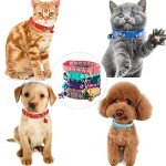 Adjustable Puppy ID Collars with Bells – 19 Pack