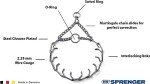 Herm Sprenger Chrome Steel Prong Training Collar 13in