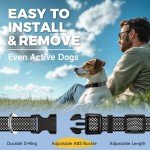 Reflective Adjustable Nylon Dog Collar - Size M