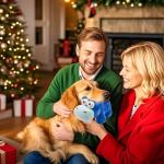 Plush Squeaky Hippo Dog Toy for All Sizes