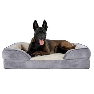 Furhaven Jumbo Cooling Gel Dog Bed - Granite Gray