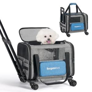Pet Carrier with Wheels – Airline Approved for Small Dogs