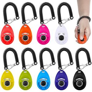 9-Piece Dog Training Clicker Set with Strap