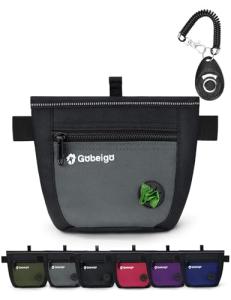 Dog Treat Pouch with Clicker and Poop Dispenser