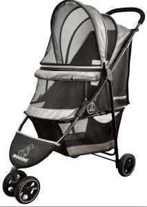 ROODO Lightweight 3-Wheel Pet Stroller for Dogs