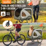 Dog Bike Trailer & Stroller for Pets, 88 lbs Limit