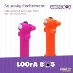 Multipet Loofa Squeaky Dog Toy - 6 Inch