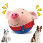 Jiexily Interactive Plush Squeaky Dog Toy Ball