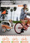 2-in-1 Pet Bicycle Trailer & Stroller for Dogs
