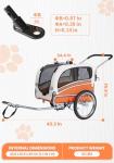 2-in-1 Pet Bicycle Trailer & Stroller for Dogs