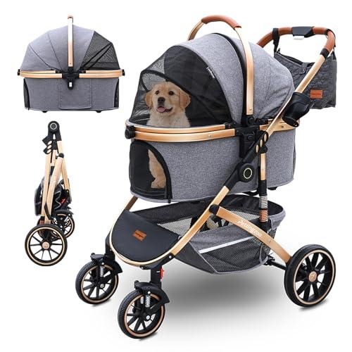 Pettingzoo 3-in-1 Pet Stroller for Dogs & Cats