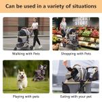 Pettingzoo 3-in-1 Pet Stroller for Dogs & Cats