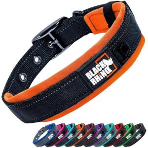 Black Rhino Heavy Duty Dog Collar for Large Dogs