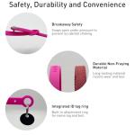 Soft Breakaway Collar with Name Tag Ring - Pink