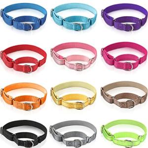 12 Pack Reflective Martingale Collars for Dogs