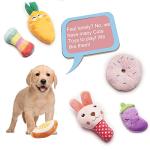 9 Pack Small Dog Squeaky Toys in Fun Colors