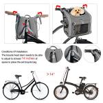 Expandable Dog Bike Basket with Mesh Windows