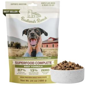 Badlands Ranch High Protein Beef Dog Food 24 oz