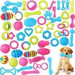 50 Pack Soft Puppy Chew Toys for Teething