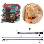 Flymind 18-Piece Reflective Adjustable Cat Collars