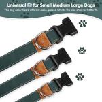 Soft Adjustable PU Leather Dog Collar for All Sizes