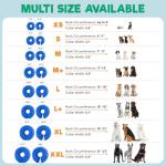 Inflatable Dog Cone Collar for Recovery - Large Blue