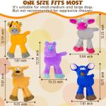 Squeaky Crinkle Dog Toys - 5 Pack Set