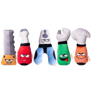 Puffy Crew Squeaky Plush Toy for Small Dogs