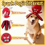 LECHONG Octopus Squeaky Dog Toys for Chewers