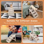 4-Step Foldable Dog Ladder with Non-Slip Steps