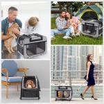 HOVONO Extra Large Rolling Pet Carrier for Dogs & Cats