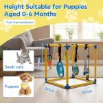 HiNADA Puppy Play Gym with 8 Squeaky Toys