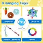 HiNADA Puppy Play Gym with 8 Squeaky Toys