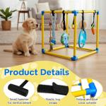 HiNADA Puppy Play Gym with 8 Squeaky Toys