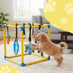 HiNADA Puppy Play Gym with 8 Squeaky Toys