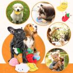 8-Pack Plush Squeaky Toys for Puppies