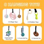Puppy Play Gym with 8 Fun Hanging Toys