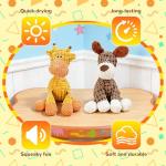 Durable Plush Squeaky Dog Toy for All Sizes