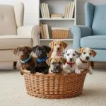 Adjustable Puppy Collars, 20 Pack, 6 Colors