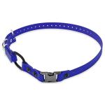 Educator Quick Snap Bungee Dog Collar, Biothane Waterproof & Odorproof, Easy Connect Clasp & D-Ring, Comfort Loop, Trim to Fit, 3/4-Inch, Blue – Fits ME-300, ET-300/400, EZ-900, PE-900, PG-300
