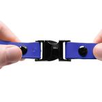Educator Quick Snap Bungee Dog Collar, Biothane Waterproof & Odorproof, Easy Connect Clasp & D-Ring, Comfort Loop, Trim to Fit, 3/4-Inch, Blue – Fits ME-300, ET-300/400, EZ-900, PE-900, PG-300