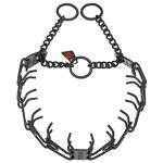 Herm Sprenger Black Stainless Steel Dog Prong Collar with Easy On Assembly Chain Professional Training Pinch Collar for Small Medium Large Dogs Made in Germany (17in X 2.25mm (Neck Size up to 13in))