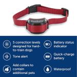 PetSafe Stay & Play Wireless Fence Receive Collar for Stubborn Dogs - Rechargeable & Waterproof Receiver Collar with Quick Charge in 2-3 Hours - for Dogs 5lb+