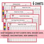 Puppy Collars for Litter,Puppy Collars for Small Puppies Soft Nylon Safety Whelping Litter Collar for Newborn Pets with Record Keeping Charts 12pcs(S)