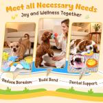 KIPRITII Squeaky Plush Dog Toys for Puppies