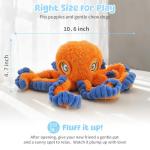 PETSWEET Plush Squeaky Octopus Dog Toy
